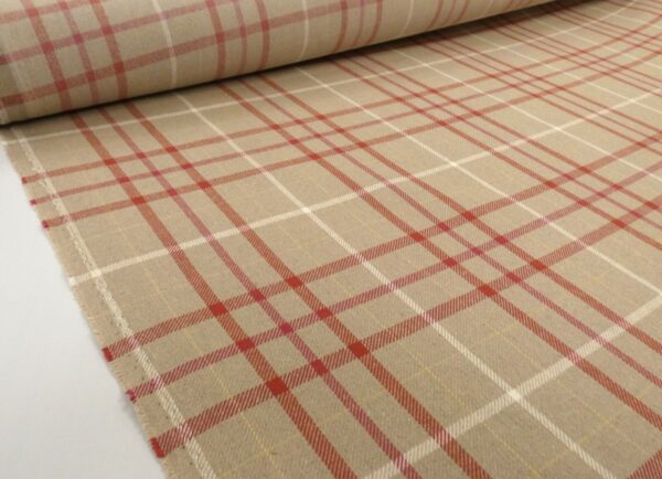 Laura Ashley Keynes Cranberry Upholstery Fabric 3