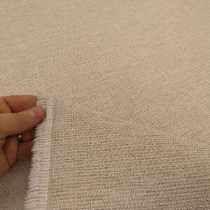 Vida Light Oatmeal Chunky Weave Upholstery Fabric