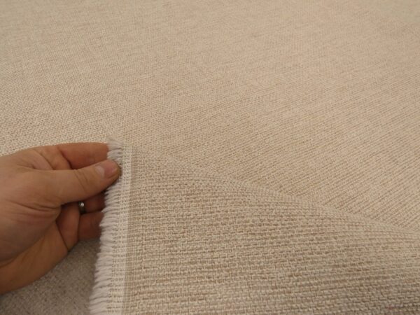 Vida Light Oatmeal Chunky Weave Upholstery Fabric