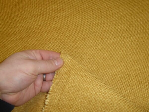 GOLD Basket Weave Upholstery Cushion Fabric