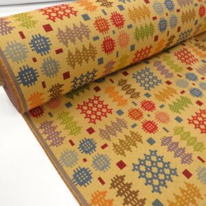 Welsh Blanket Tapestry Fabric Ochre