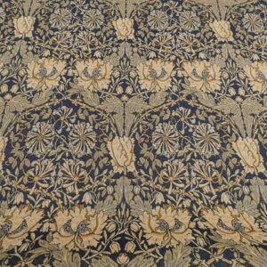 William Morris Honeysuckle Navy Tapestry Fabric