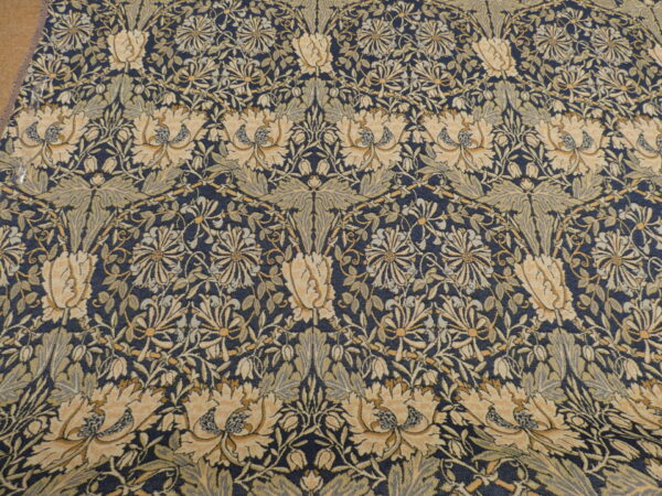 William Morris Honeysuckle Navy Tapestry Fabric