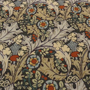 William Morris Tudor Rose Teal Tapestry Fabric