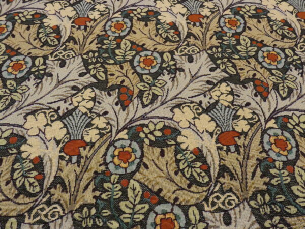 William Morris Tudor Rose Teal Tapestry Fabric