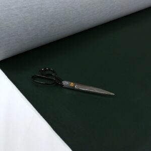 BOTTLE GREEN FAUX LEATHER UPHOLSTERY FABRIC