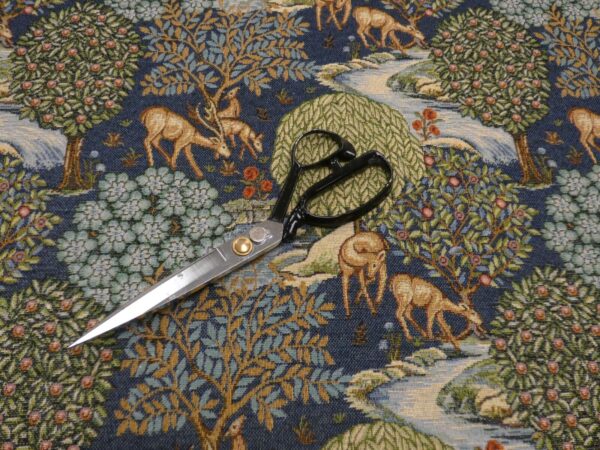 William Morris THE BROOK Tapestry Fabric in BLUE 3