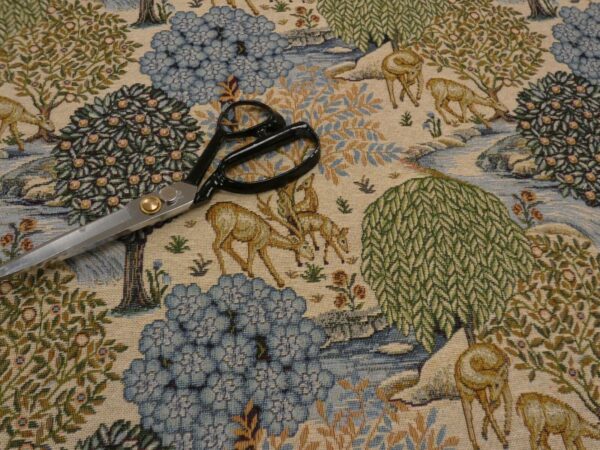 William Morris THE BROOK Tapestry Fabric in NATURAL 3