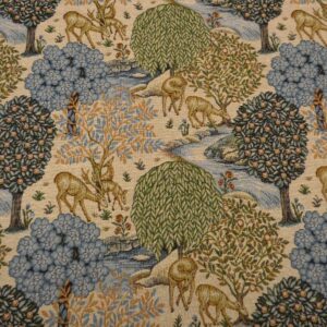 William Morris THE BROOK Tapestry Fabric in NATURAL