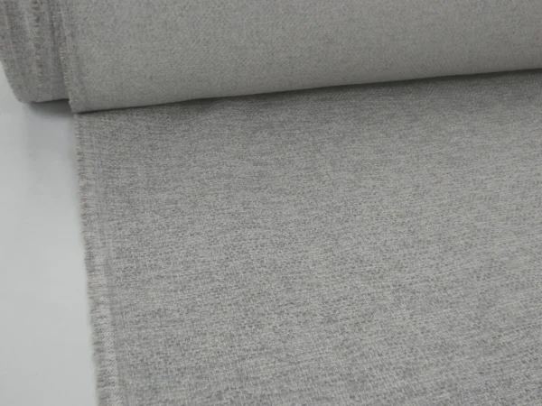 LIGHT GREY Chunky Weave Upholstery Fabric