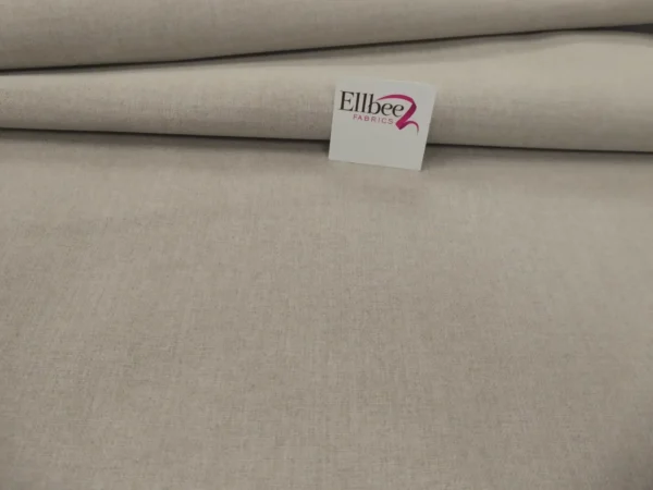 Stone Beige Wool Effect Upholstery Fabric