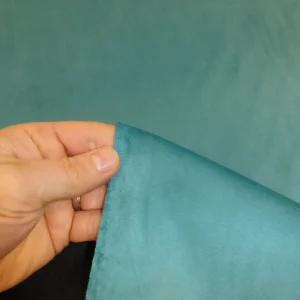 Turquoise Plush Velvet Fabric