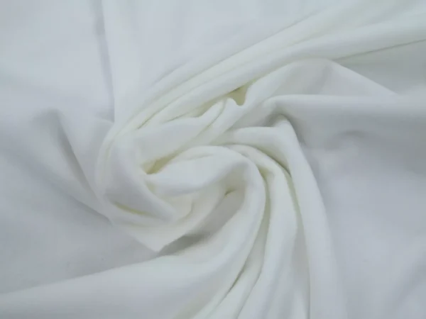 WHITE COTTON THERMAL CURTAIN DOMETTE INTERLINING FABRIC 1