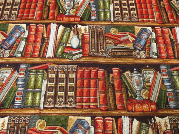 Library of Books Tapestry Fabric