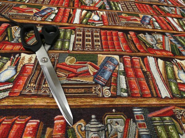 Library of Books Tapestry Fabric