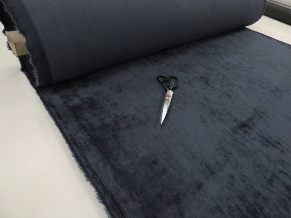 NEXT FABRICS Sumptuous Velour Navy Blue