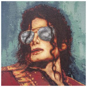 MICHAEL Tapestry Weave Cushion Panel Pop Art