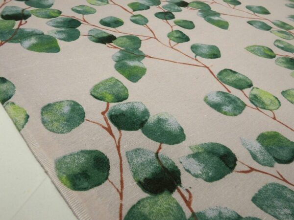 EUCALYPTUS LEAVES Full Colour Cotton Fabric