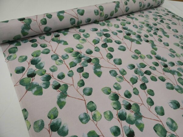 EUCALYPTUS LEAVES Full Colour Cotton Fabric