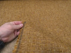Dark Ochre Chunky Boucle Weave Upholstery Fabric from NEXT