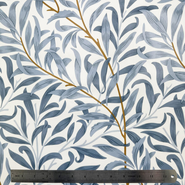 WILLOW BOUGH BLUE PVC TABLECLOTH FABRIC