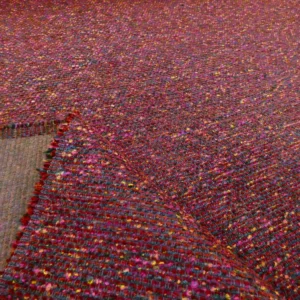 PPurple Pink Chunky Boucle Chenille Upholstery Fabric
