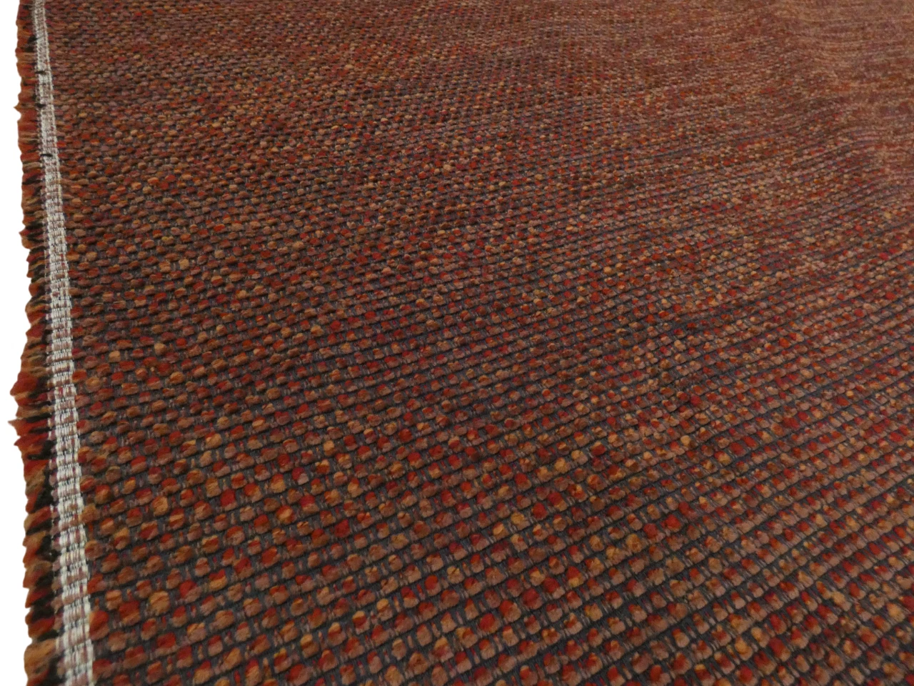 Wine Chunky Boucle Chenille Upholstery Fabric ELGIN 2