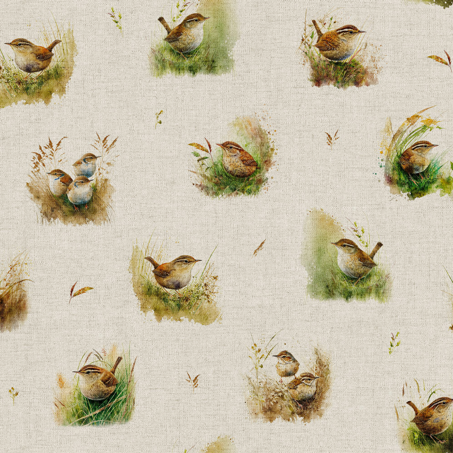 Wrens Linen Look Cotton Fabric