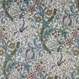 Golden Lily Velvet Fabric HAZE