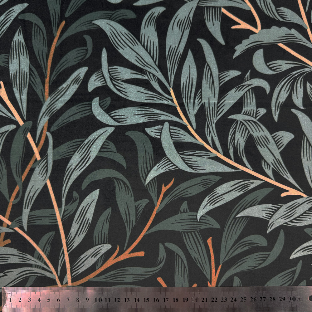 Willow Bough Velvet Fabric NIGHTFALL 3