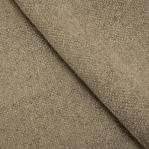Coffee Plain Mini Boucle Weave Fabric