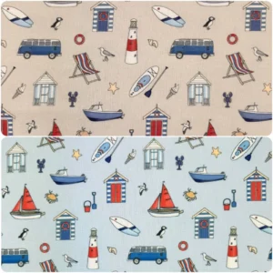 Seaside Stories by Emma Lawrence Cotton Fabric