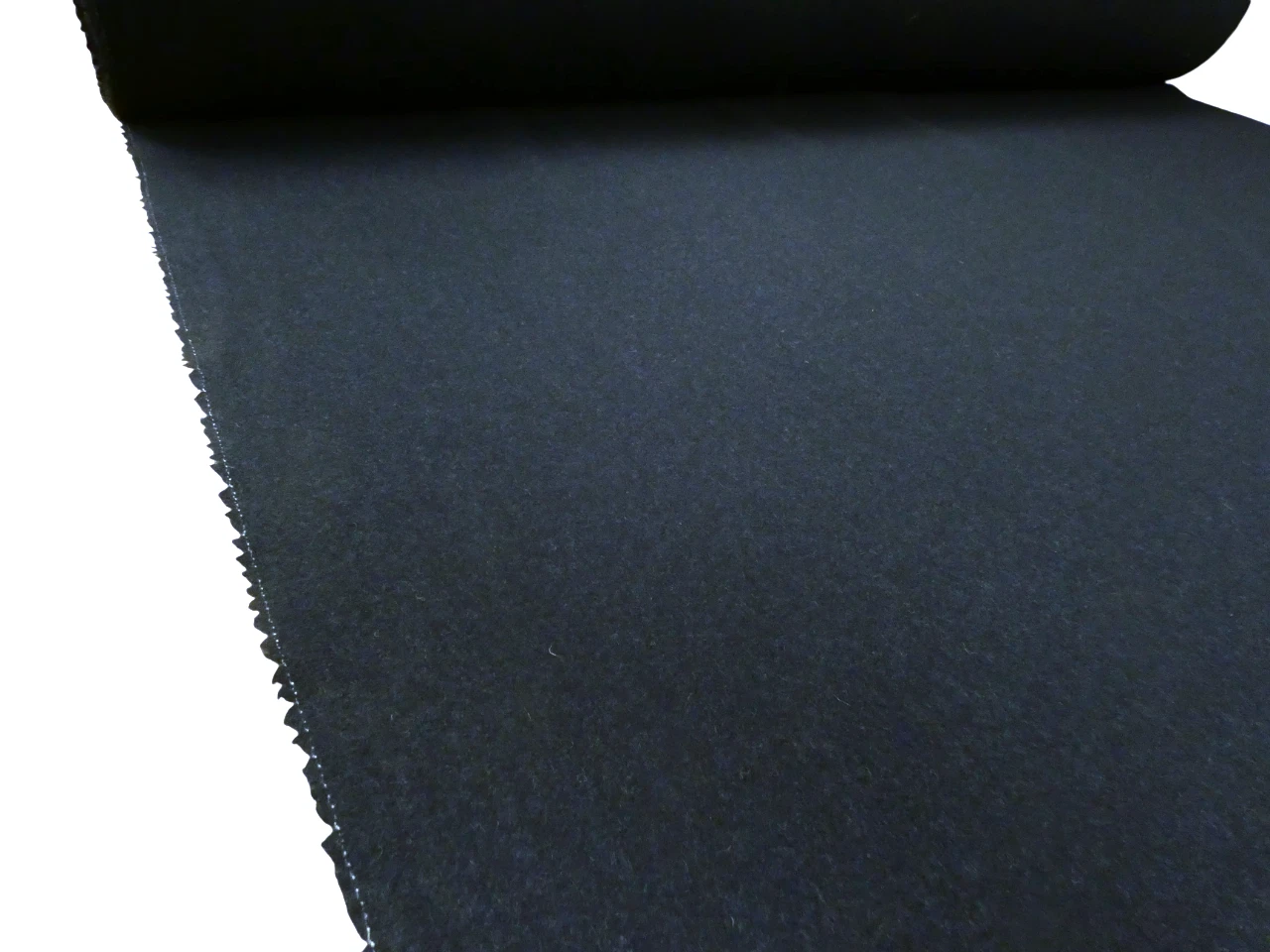 NAVY BLUE Plain Wool Fabric 1