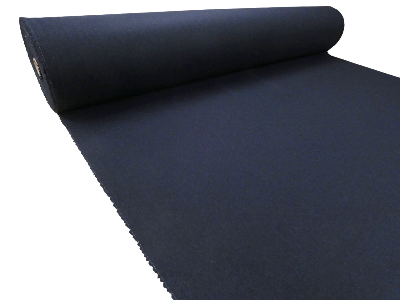 NAVY BLUE Plain Wool Fabric