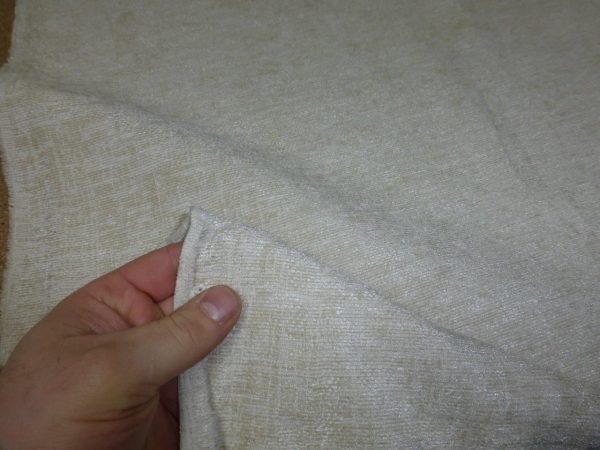 IVORY CREAM Stylish Elite Chenille Upholstery Fabric