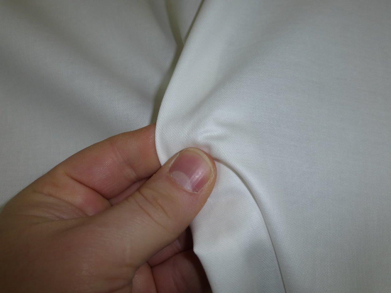 White Polycotton Curtain Lining Fabric 54" 137cm Width Sold by the Metre