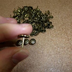 50 X Daisy Decorative Upholstery Nails Studs Tacks Ellbee Fabrics