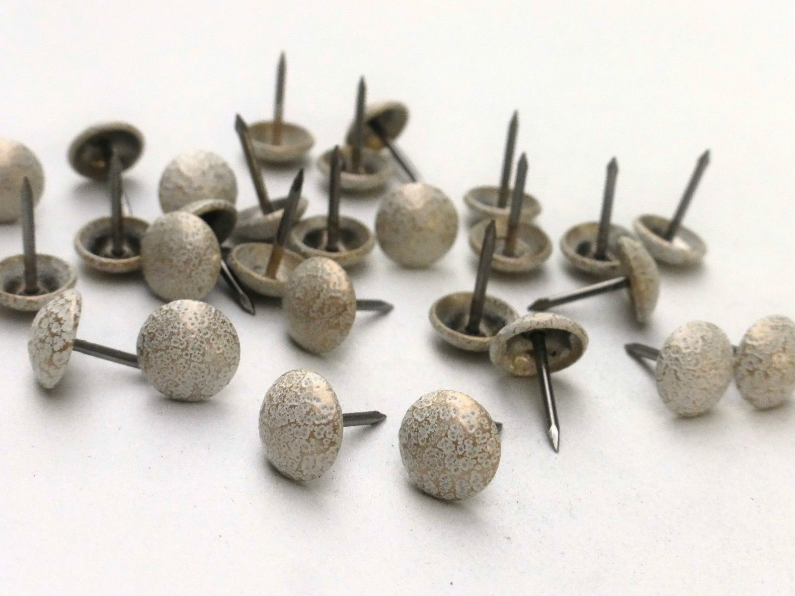 100 WHITE UPHOLSTERY  NAIL/STUDS  UPHOLSTERY SUPPLIES 
